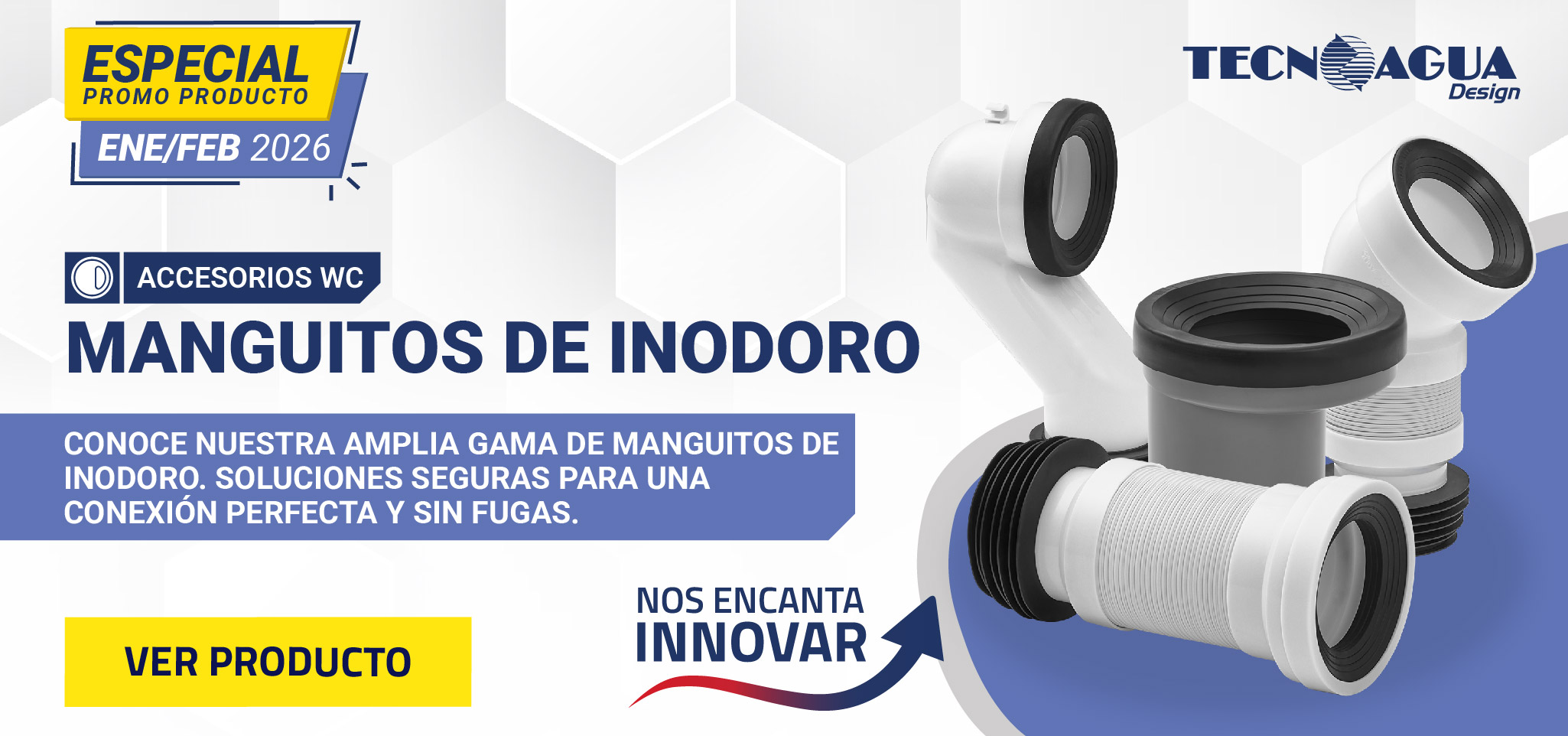 Manguitos de inodoro TECNOAGUA: soluciones fiables para una instalación perfecta.