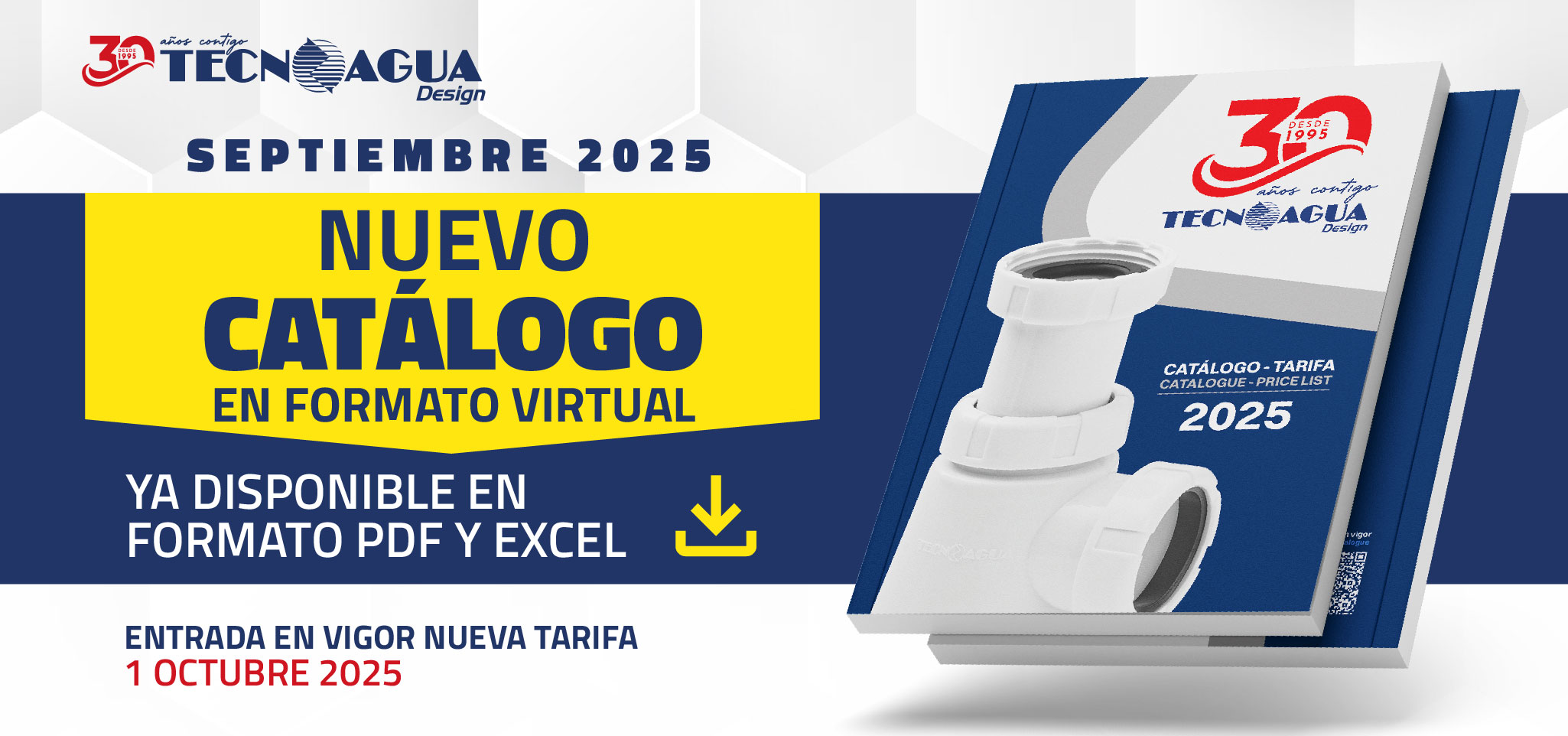 TECNOAGUA celebra su 30º Aniversario con el lanzamiento de su Catálogo 2025